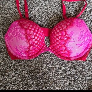 Pink Lace Women's Bra